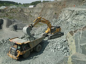 Primary rock flour from the diabase quarries