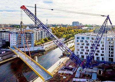 Golda-Meir-Steg für Stadtquartier Europacity in Berlin