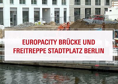 Golda-Meir bridge for urban district Europacity in Berlin/Germany