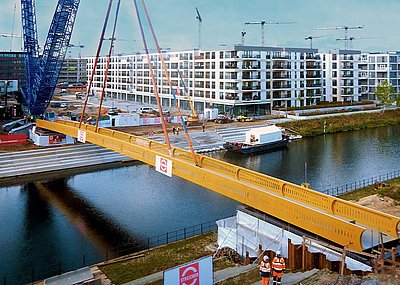 Golda-Meir-Steg für Stadtquartier Europacity in Berlin